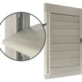 Norman Woodlore plantation shutters showing louver detail