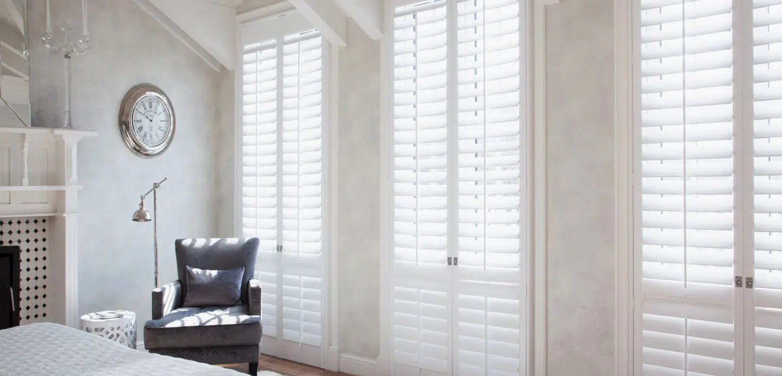 Norman Woodlore plantation shutters in an Arizona home.